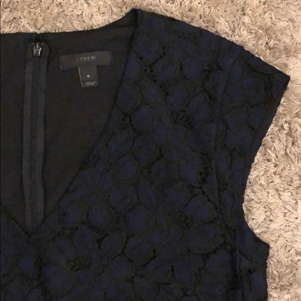 J. Crew Lace Cap Sleeve Shift Dress - Picture 5 of 9